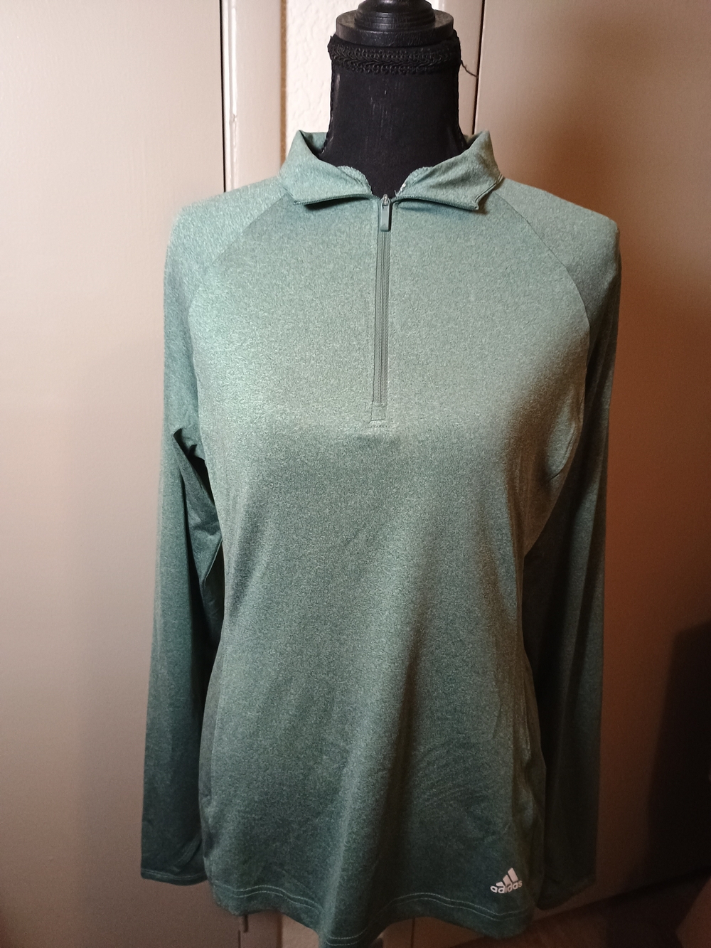adidas Golf 1/4-Zip Pullover 1/4-Zip Golf Pullover Green Size Large